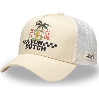 Cepur izliekta truckeris bēšs snapback SURF10 no Von Dutch
