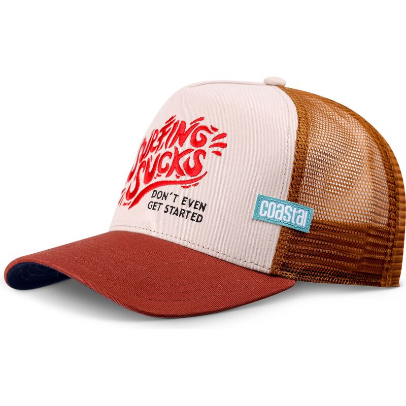 cepur-izliekta-truckeris-bruns-snapback-surfing-sucks-no-coastal