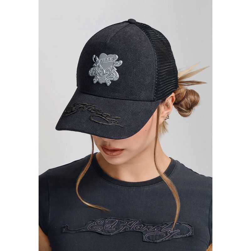 cepur-izliekta-truckeris-melns-snapback-love-kills-slowly-washed-no-ed-hardy cepur-izliekta-truckeris-melns-snapback-love-kills-slowly-washed-no-ed-hardy
