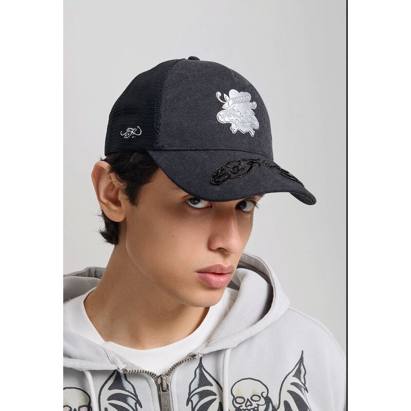 cepur-izliekta-truckeris-melns-snapback-love-kills-slowly-washed-no-ed-hardy cepur-izliekta-truckeris-melns-snapback-love-kills-slowly-washed-no-ed-hardy