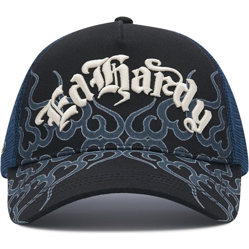 cepur-izliekta-truckeris-melns-snapback-flaming-no-ed-hardy