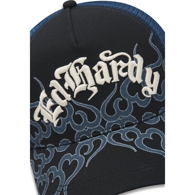 cepur-izliekta-truckeris-melns-snapback-flaming-no-ed-hardy