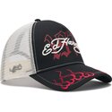 cepur-izliekta-truckeris-melns-snapback-1971-no-ed-hardy