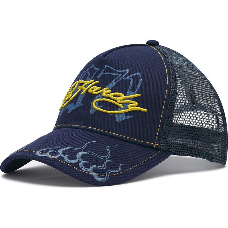 cepur-izliekta-truckeris-tumsi-zils-snapback-1971-no-ed-hardy