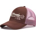 cepur-izliekta-truckeris-bruns-snapback-rosa-skull-and-roses-no-ed-hardy