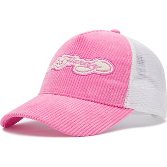 Cepur izliekta truckeris rozā snapback Embroidery Applique Cord no Ed Hardy