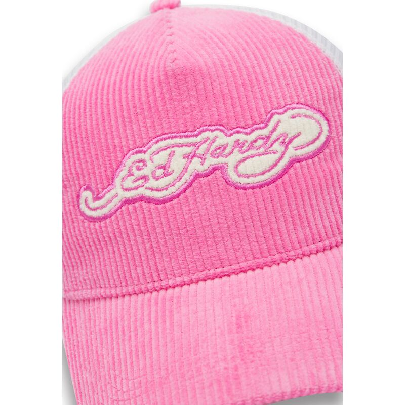 cepur-izliekta-truckeris-roza-snapback-embroidery-applique-cord-no-ed-hardy
