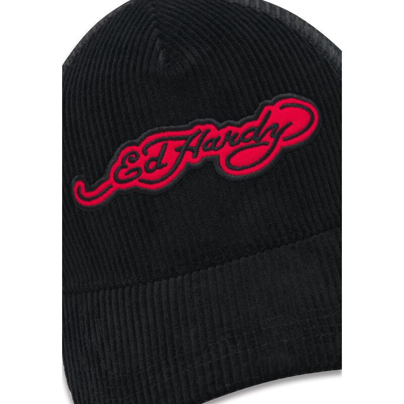 cepur-izliekta-truckeris-melns-snapback-embroidery-applique-cord-no-ed-hardy cepur-izliekta-truckeris-melns-snapback-embroidery-applique-cord-no-ed-hardy