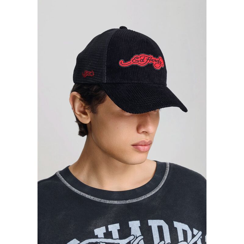 cepur-izliekta-truckeris-melns-snapback-embroidery-applique-cord-no-ed-hardy cepur-izliekta-truckeris-melns-snapback-embroidery-applique-cord-no-ed-hardy