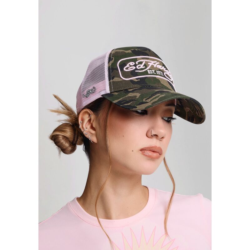 cepur-izliekta-truckeris-maskesanas-snapback-rosa-1971-no-ed-hardy cepur-izliekta-truckeris-maskesanas-snapback-rosa-1971-no-ed-hardy