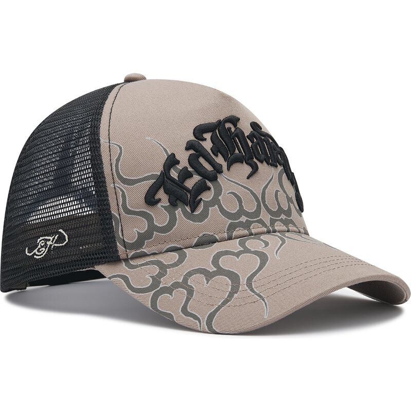 cepur-izliekta-truckeris-peleks-snapback-flaming-no-ed-hardy