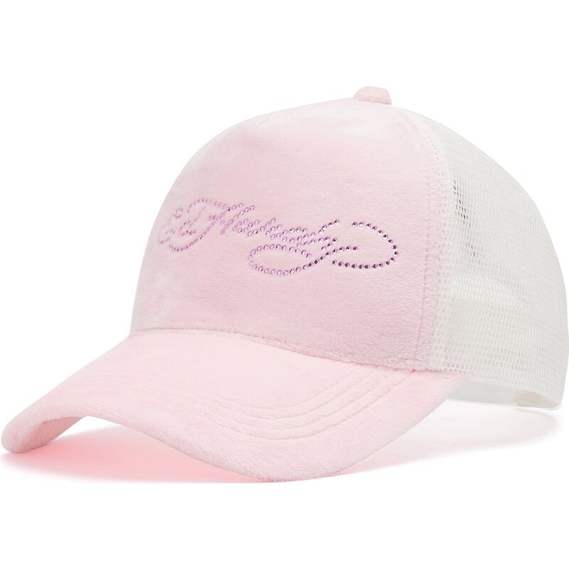 cepur-izliekta-truckeris-roza-snapback-diamante-velour-no-ed-hardy