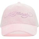 cepur-izliekta-truckeris-roza-snapback-diamante-velour-no-ed-hardy