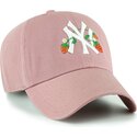cepur-izliekta-roza-regulejams-berniem-clean-up-icon-alt-strawberry-no-new-york-yankees-mlb-no-47-brand