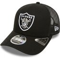 cepur-izliekta-truckeris-melns-snapback-9seventy-stretch-snap-team-no-las-vegas-raiders-nfl-no-new-era