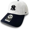 cepur-izliekta-bess-regulejams-clean-up-contemporary-two-tone-no-new-york-yankees-mlb-no-47-brand