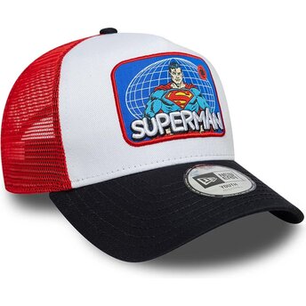 Cepur izliekta truckeris daudzkrāsains snapback bērniem A Frame Patch no Superman DC Comics no New Era