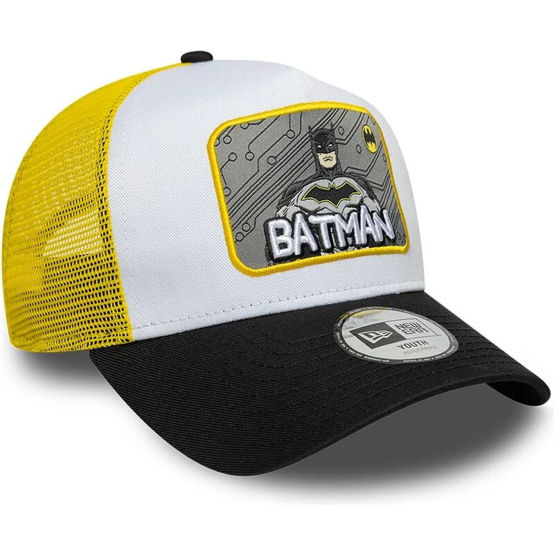 cepur-izliekta-truckeris-daudzkrasains-snapback-berniem-a-frame-patch-no-batman-dc-comics-no-new-era