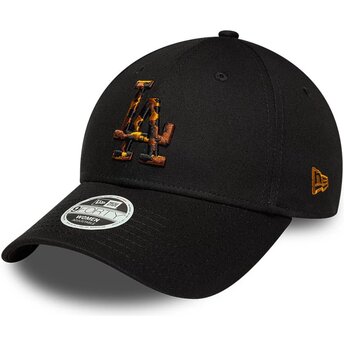 Cepur izliekta melns regulējams 9FORTY Tort Infill no Los Angeles Dodgers MLB no New Era