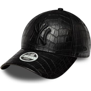 Cepur izliekta melns regulējams 9FORTY PU Pattern no New York Yankees MLB no New Era
