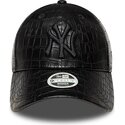 cepur-izliekta-melns-regulejams-9forty-pu-pattern-no-new-york-yankees-mlb-no-new-era