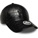 cepur-izliekta-melns-regulejams-9forty-pu-pattern-no-new-york-yankees-mlb-no-new-era