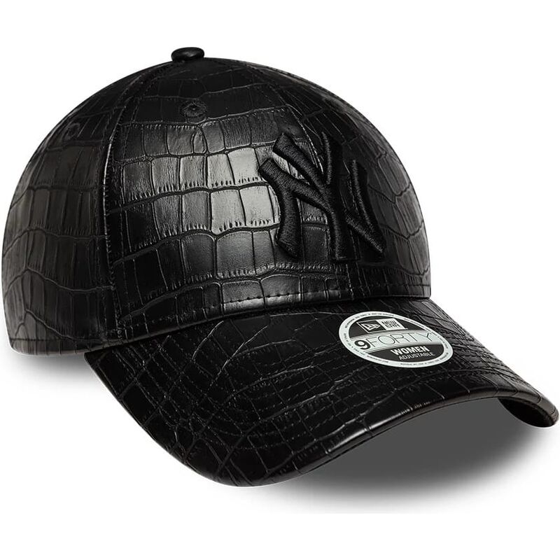 cepur-izliekta-melns-regulejams-9forty-pu-pattern-no-new-york-yankees-mlb-no-new-era