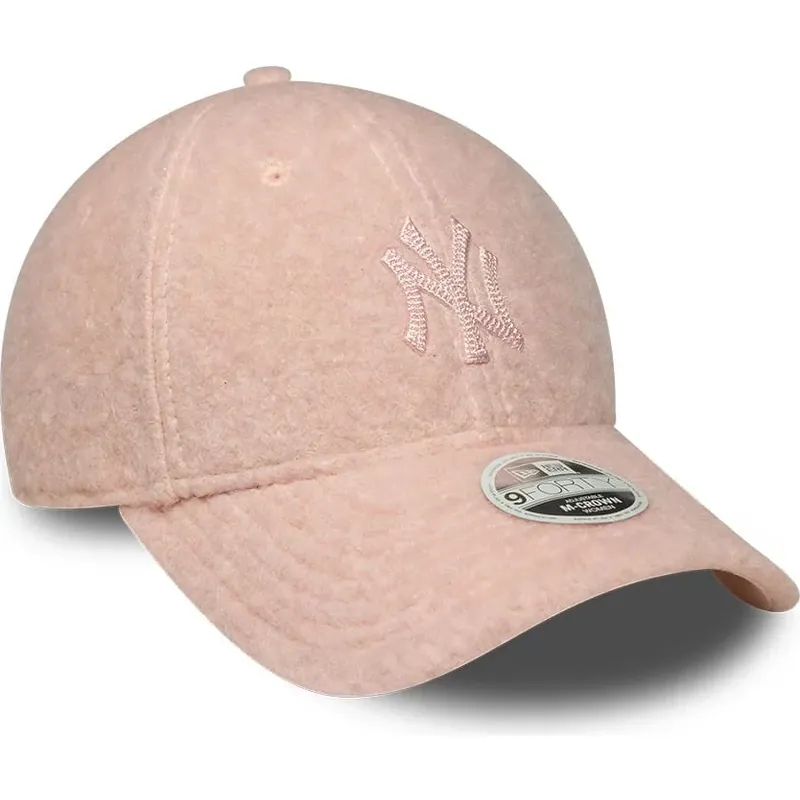 cepur-izliekta-roza-snapback-rosa-9forty-m-crown-winter-borg-no-new-york-yankees-mlb-no-new-era