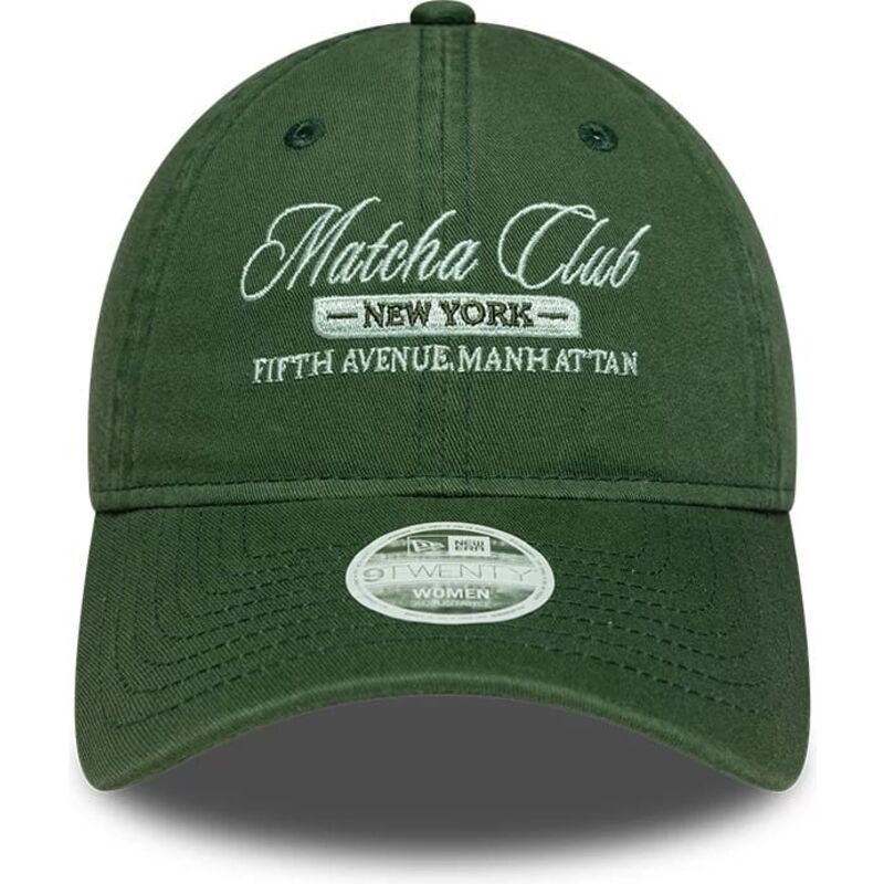 cepur-izliekta-zals-regulejams-9twenty-matcha-club-no-new-era