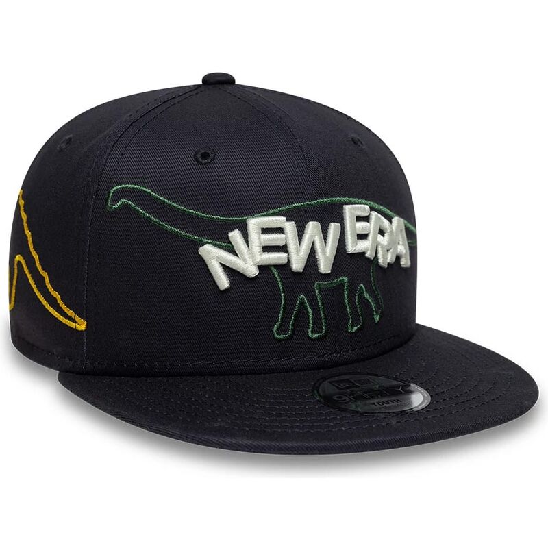 cepur-plakana-tumsi-zils-snapback-berniem-9fifty-dino-no-new-era