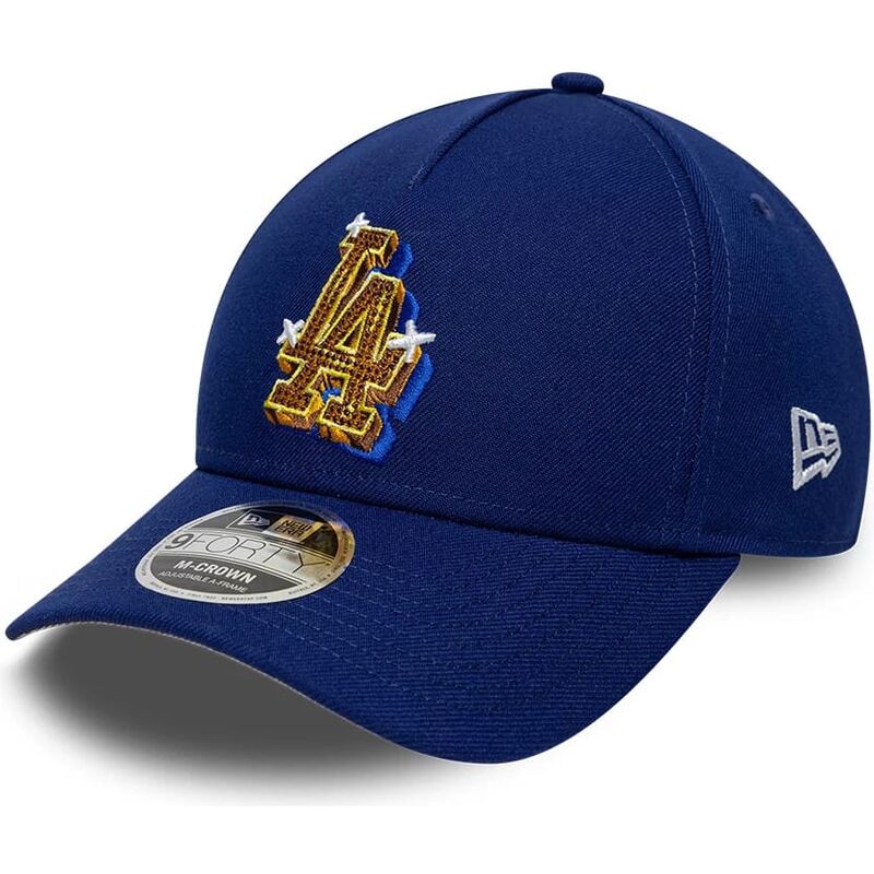 cepur-izliekta-zils-snapback-9forty-m-crown-a-frame-emblem-no-los-angeles-dodgers-mlb-no-new-era