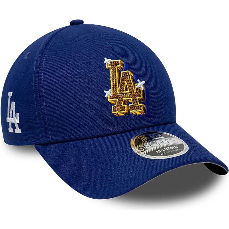cepur-izliekta-zils-snapback-9forty-m-crown-a-frame-emblem-no-los-angeles-dodgers-mlb-no-new-era