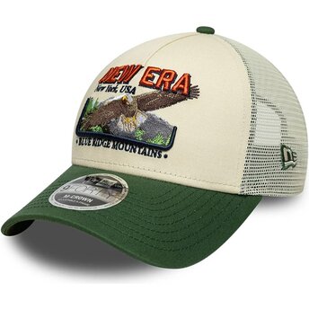 Cepur izliekta truckeris zaļš snapback 9FORTY M-Crown A Frame Graphic no New Era