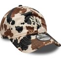 cepur-izliekta-bruns-regulejams-9twenty-animal-print-no-new-york-yankees-mlb-no-new-era