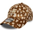 cepur-izliekta-bruns-regulejams-9twenty-animal-print-no-los-angeles-dodgers-mlb-no-new-era