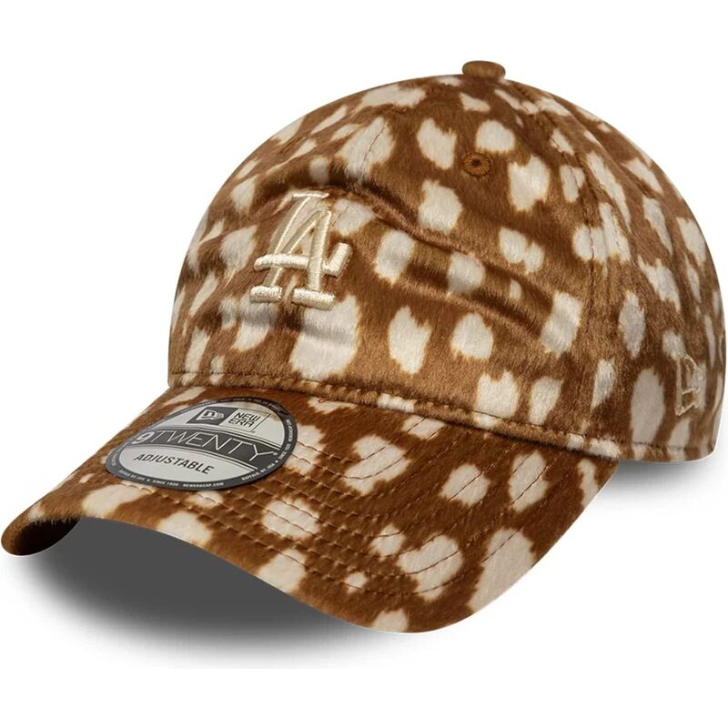 cepur-izliekta-bruns-regulejams-9twenty-animal-print-no-los-angeles-dodgers-mlb-no-new-era