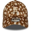 cepur-izliekta-bruns-regulejams-9twenty-animal-print-no-los-angeles-dodgers-mlb-no-new-era