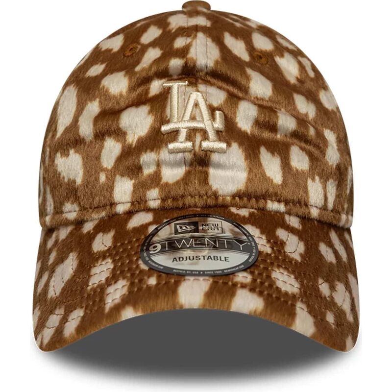 cepur-izliekta-bruns-regulejams-9twenty-animal-print-no-los-angeles-dodgers-mlb-no-new-era