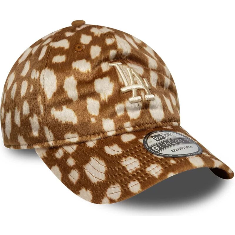 cepur-izliekta-bruns-regulejams-9twenty-animal-print-no-los-angeles-dodgers-mlb-no-new-era