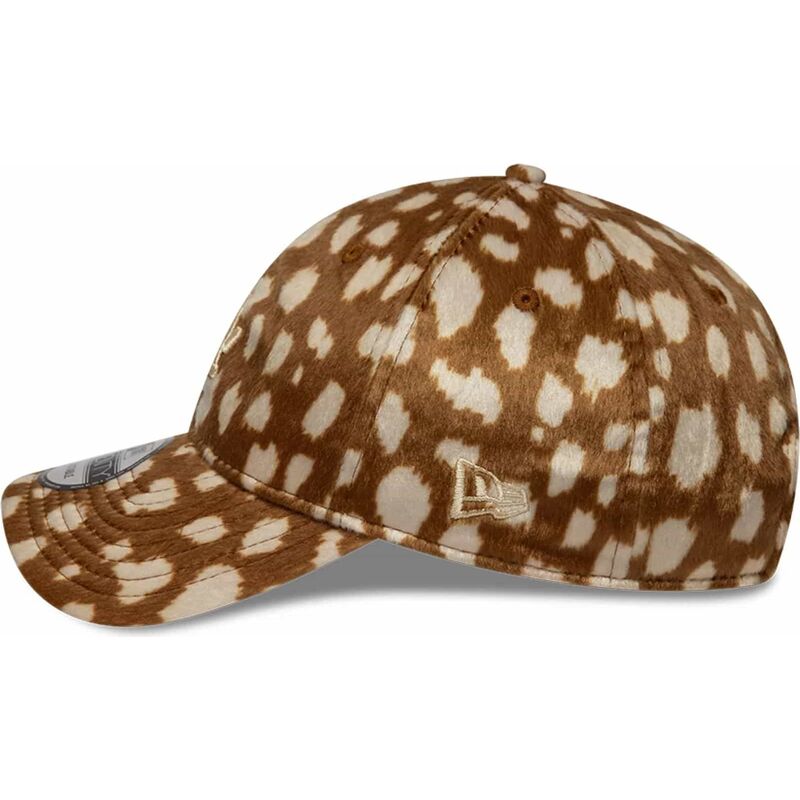 cepur-izliekta-bruns-regulejams-9twenty-animal-print-no-los-angeles-dodgers-mlb-no-new-era