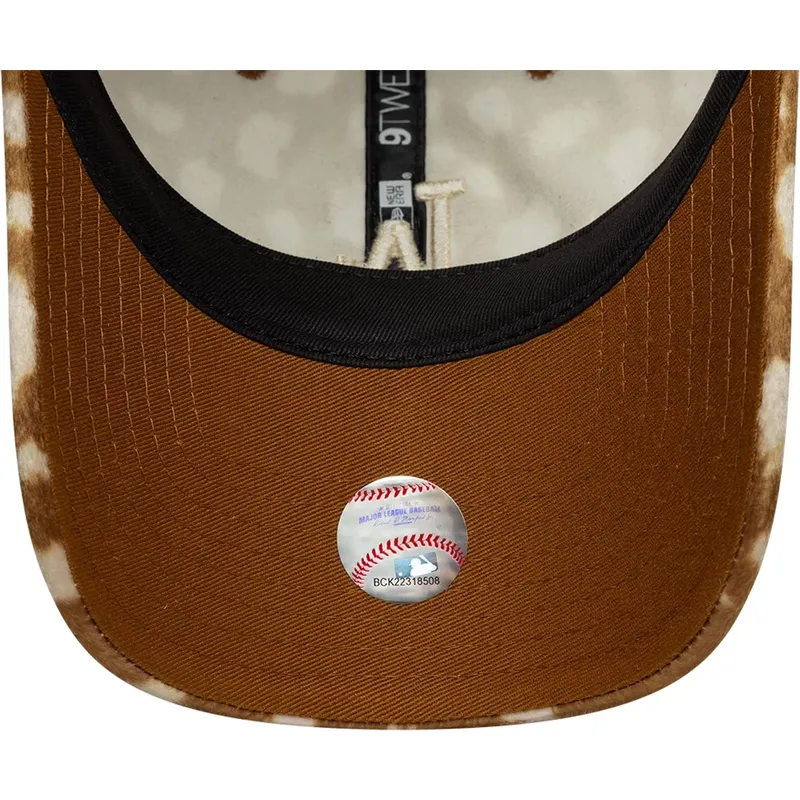 cepur-izliekta-bruns-regulejams-9twenty-animal-print-no-los-angeles-dodgers-mlb-no-new-era
