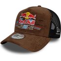 cepur-izliekta-truckeris-bruns-snapback-a-frame-distressed-cord-no-red-bull-racing-formula-1-no-new-era