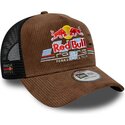 cepur-izliekta-truckeris-bruns-snapback-a-frame-distressed-cord-no-red-bull-racing-formula-1-no-new-era