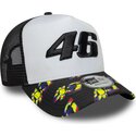cepur-izliekta-truckeris-melns-snapback-e-frame-print-visor-no-valentino-rossi-vr46-motogp-no-new-era