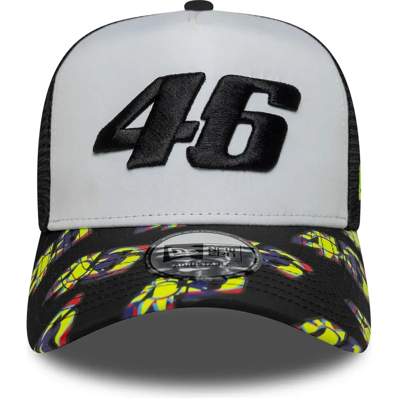 cepur-izliekta-truckeris-melns-snapback-e-frame-print-visor-no-valentino-rossi-vr46-motogp-no-new-era