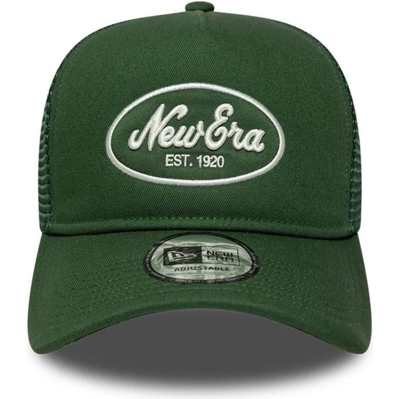 cepur-izliekta-truckeris-zals-snapback-a-frame-oval-patch-foam-no-new-era