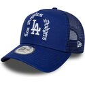 cepur-izliekta-truckeris-zils-snapback-a-frame-wordmark-no-los-angeles-dodgers-mlb-no-new-era