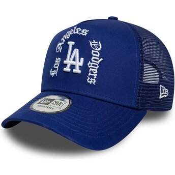Cepur izliekta truckeris zils snapback A Frame Wordmark no Los Angeles Dodgers MLB no New Era