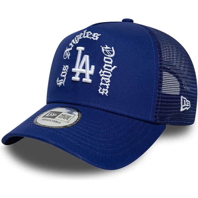 cepur-izliekta-truckeris-zils-snapback-a-frame-wordmark-no-los-angeles-dodgers-mlb-no-new-era