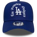 cepur-izliekta-truckeris-zils-snapback-a-frame-wordmark-no-los-angeles-dodgers-mlb-no-new-era